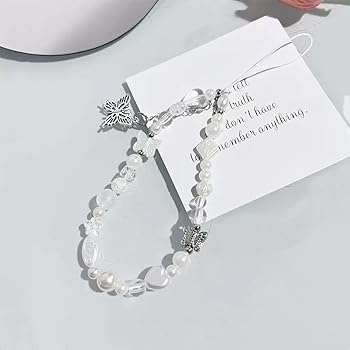 Amazon.com: CasaPopz Beaded Camera Wrist Strap Cute Pearl Digital